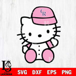 Colorado Rockies Hello Kitty Pink Baseball 5 Svg Eps Dxf Png File, MLB svg, Digital Download, Instant Download