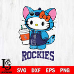 Colorado Rockies Hello Kitty Stitch Svg Eps Dxf Png File, MLB svg, Digital Download, Instant Download