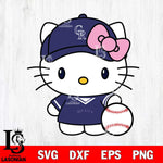 Colorado Rockies Hello Kitty dress Baseball Svg Eps Dxf Png File,MLB File Cut,Digital Download,Instant Download,Svg Files