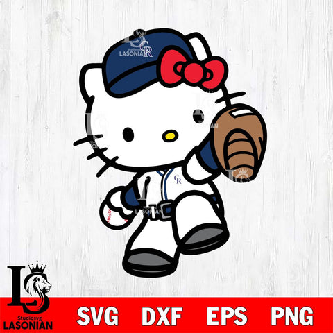 Colorado Rockies Hello Kitty sport 11 Svg Eps Dxf Png File, Digital Download, Instant Download