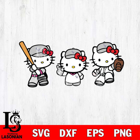 Colorado Rockies Hello Kitty sport 12 Svg Eps Dxf Png File, Digital Download, Instant Download