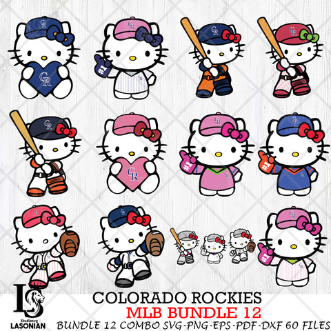 Colorado Rockies MLB Bundle 12 Svg Eps Dxf Png File, Digital Download, Instant Download