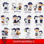Colorado Rockies Peanuts MLB Bundle 12 Svg Eps Dxf Png File,Bundle MLB File Cut,Digital Download,Instant Download,MLB Svg Files