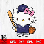 Colorado Rockies Pink Hello Kitty Cute Svg Eps Dxf Png File,MLB File Cut,Digital Download,Instant Download,Svg Files