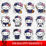 Colorado Rockies Pink Hello Kitty MLB Bundle 12 Svg Eps Dxf Png File,Bundle MLB File Cut,Digital Download,Instant Download,Svg Files
