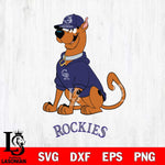 Colorado Rockies Scooby mlb Svg Eps Dxf Png File,MLB File Cut ,Baseball Digital Download , Instant Download, Cut Svg Files