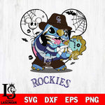 Colorado Rockies Stitch Freddy Krueger Halloween Svg Eps Dxf Png File, Digital Download, Instant Download