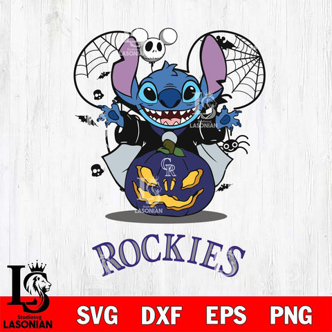 Colorado Rockies Stitch Horror Halloween Svg Eps Dxf Png File, Digital Download, Instant Download