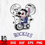 Colorado Rockies Stitch Jigsaws Halloween Svg Eps Dxf Png File, Digital Download, Instant Download
