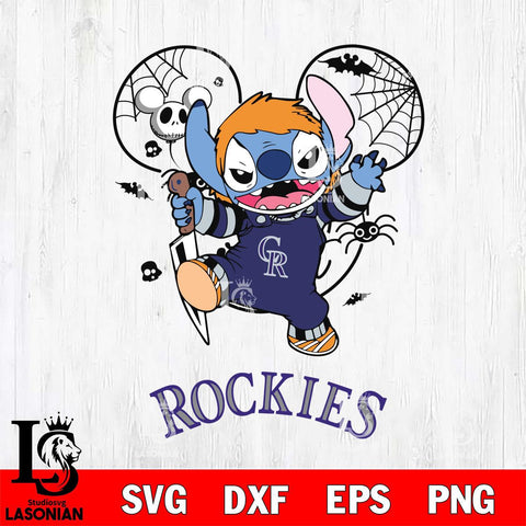Colorado Rockies Stitch Michael Halloween Svg Eps Dxf Png File, Digital Download, Instant Download