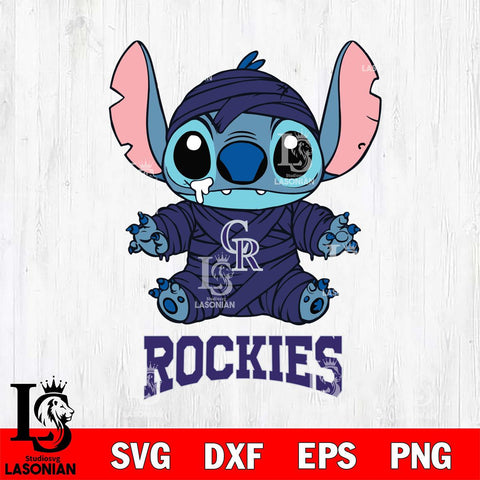 Colorado Rockies Stitch Mummy Svg Eps Dxf Png File, MLB svg, Digital Download, Instant Download