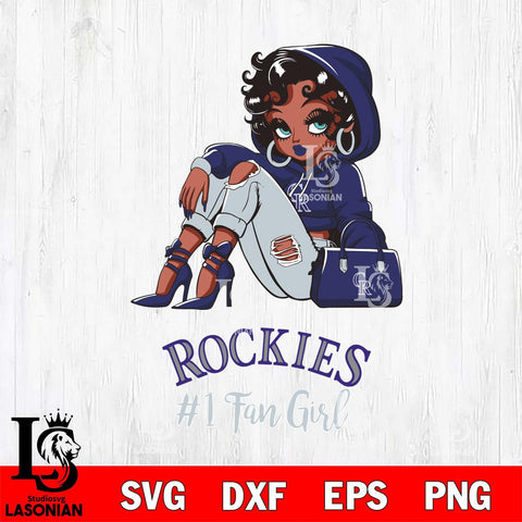 Colorado Rockies #1 beauty Black Fan Girl
