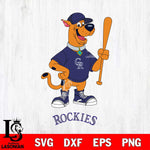 Colorado Rockies scooby baseball Svg Eps Dxf Png File,MLB File Cut ,Baseball Digital Download , Instant Download, Cut Svg Files