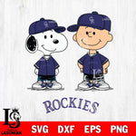 Colorado Rockies snoopy and charlie brown baseball Svg Eps Dxf Png File, MLB File Cut,Digital Download,Instant Download,MLB Svg Files