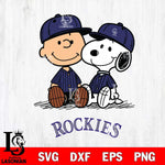 Colorado Rockies snoopy and charlie brown sit baseball Svg Eps Dxf Png File, MLB File Cut,Digital Download,Instant Download,MLB Svg Files