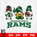 Colorado State Rams 3 Gnomes Football Svg Eps Dxf Png File, Digital Download, Instant Download