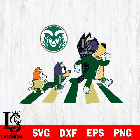 Colorado State Rams Bluey 6 Svg Eps Dxf Png File, Digital Download, Instant Download