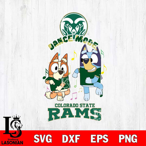Colorado State Rams Bluey Bingo Dance Mode Svg Eps Dxf Png File, NCAA svg, Digital Download, Instant Download