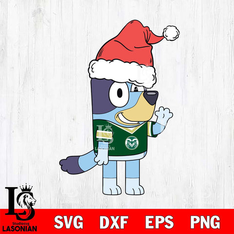 Colorado State Rams Bluey Christmas Svg Eps Dxf Png File, Digital Download, Instant Download