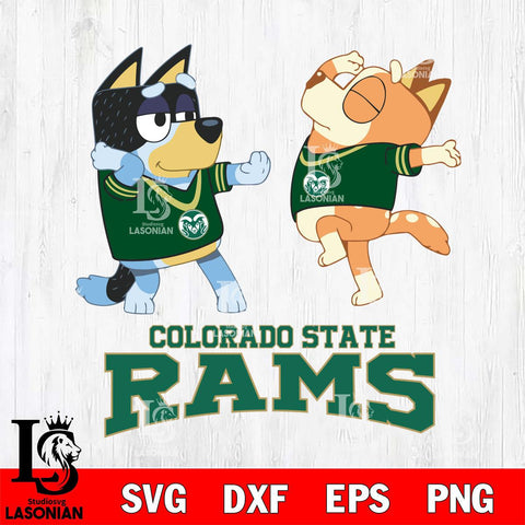 Colorado State Rams Bluey Dance Svg Eps Dxf Png File, Digital Download, Instant Download