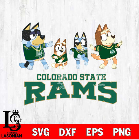 Colorado State Rams Bluey Dance Mode Squats Svg Eps Dxf Png File, Digital Download, Instant Download