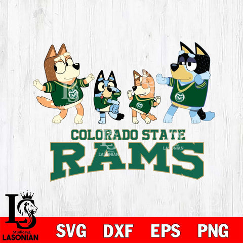 Colorado State Rams Bluey Dance Squats Svg Eps Dxf Png File, Digital Download, Instant Download