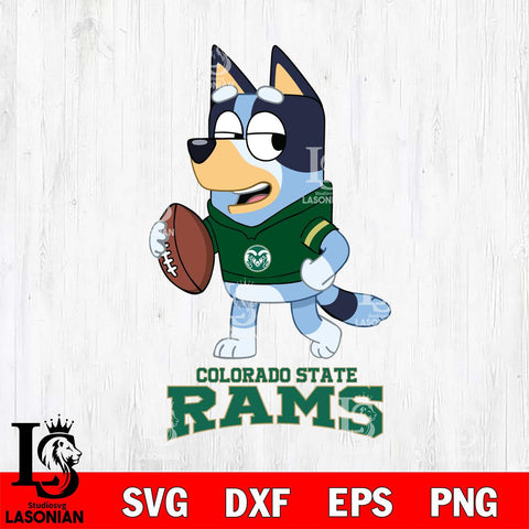 Colorado State Rams Bluey Football Sport Svg Eps Dxf Png File, Digital Download ,Instant Download, Cricut File