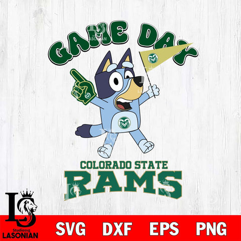Colorado State Rams Bluey Game Day Svg Eps Dxf Png File, Digital Download, Instant Download