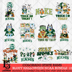 Colorado State Rams Bluey Halloween NCAA 12 SVG Eps Dxf Png File, Bundle NCAA svg, Digital Download, Instant Download