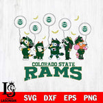Colorado State Rams Bluey Halloween Spooky Svg Eps Dxf Png File, Digital Download, Instant Download