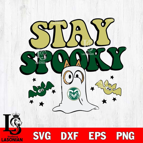 Colorado State Rams Bluey Halloween Stay Spooky Svg Eps Dxf Png File, Digital Download, Instant Download