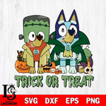 Colorado State Rams Bluey Halloween Trick or Treat Svg Eps Dxf Png File, Digital Download, Instant Download