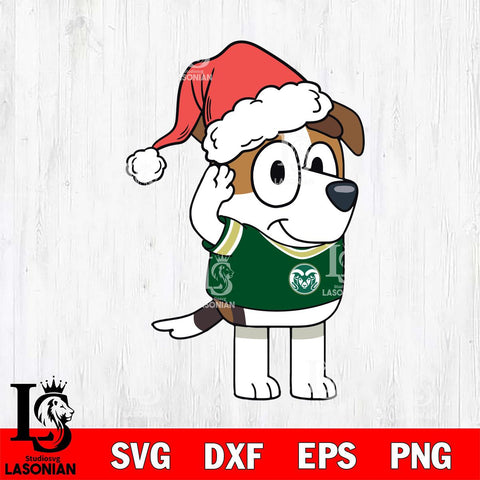 Colorado State Rams Bluey Jack Christmas Svg Eps Dxf Png File, Digital Download, Instant Download