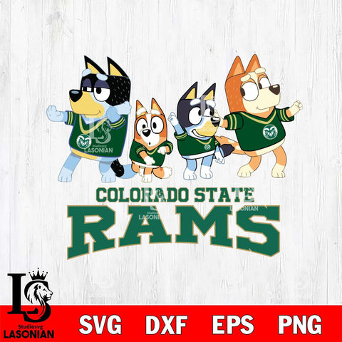 Colorado State Rams Bluey Mode Dance Squats Svg Eps Dxf Png File, Digital Download, Instant Download