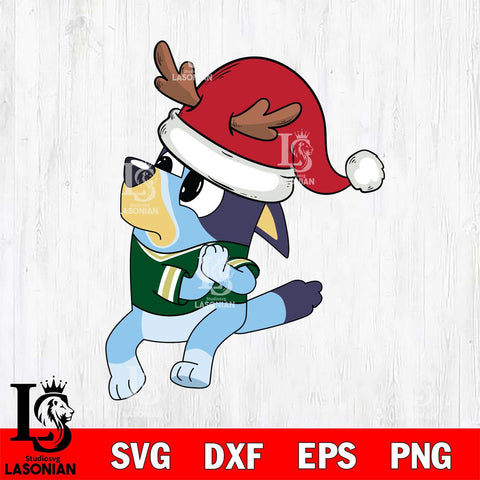 Colorado State Rams Bluey Santa Claus Christmas Svg Eps Dxf Png File, Digital Download, Instant Download