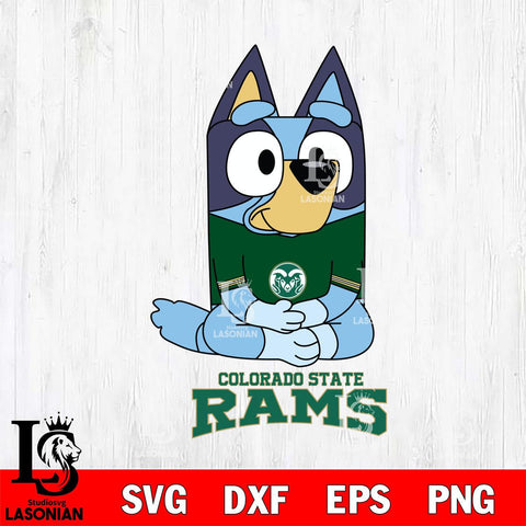 Colorado State Rams Bluey Styles Football Svg Eps Dxf Png File,NCAA Svg Files,Bluey svg ,Digital Download ,Instant Download, Cricut File