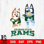 Colorado State Rams Bluey with Chilli Dance Svg Eps Dxf Png File, Digital Download, Instant Download