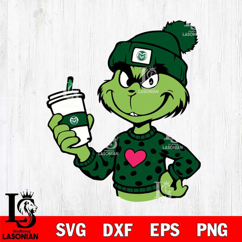 Colorado State Rams Boujee Grinch 11 Svg Eps Dxf Png File, Digital Download, Instant Download