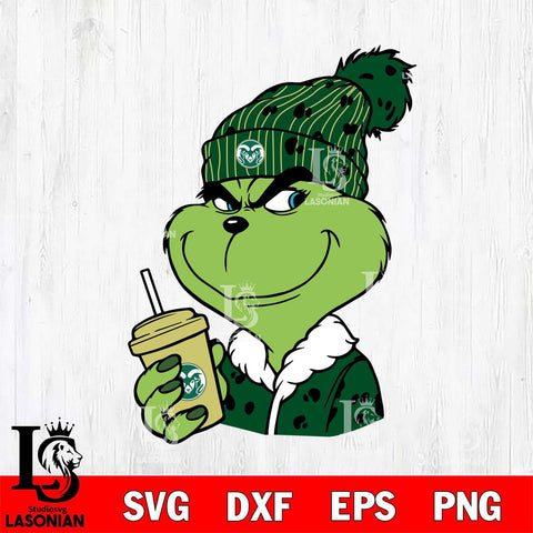 Colorado State Rams Boujee Grinch 3 Svg Eps Dxf Png File, Digital Download, Instant Download