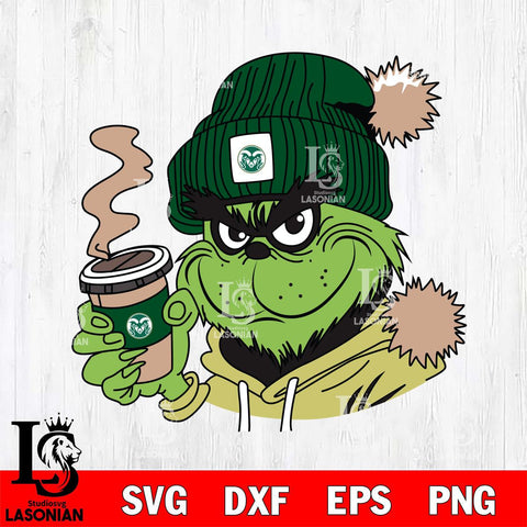 Colorado State Rams Boujee Grinch 4 Svg Eps Dxf Png File, Digital Download, Instant Download