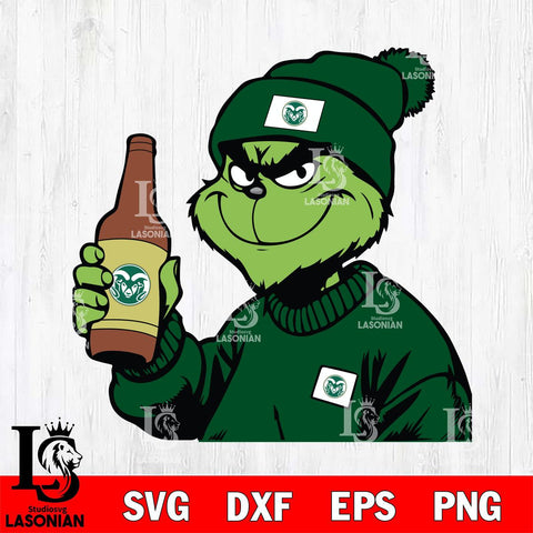 Colorado State Rams Boujee Grinch 5 Svg Eps Dxf Png File, Digital Download, Instant Download