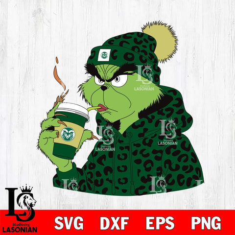 Colorado State Rams Boujee Grinch 8 Svg Eps Dxf Png File, Digital Download, Instant Download