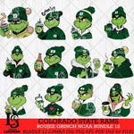 Colorado State Rams Boujee Grinch NCAA Bundle 12 SVG Eps Dxf Png File, Digital Download, Instant Download