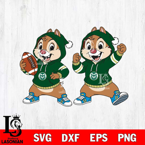 Colorado State Rams Chip và Dale Football File Cut, NCAA SVG DXF EPS PNG FILE, Digital Download , Criucut , Silhouette