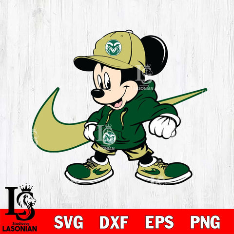 Colorado State Rams Cool Mickey Mouse Svg Eps Dxf Png File, NCAA svg, Digital Download, Instant Download