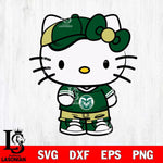 Colorado State Rams Cute Hello Kitty Football 2 Svg Eps Dxf Png File, NCAA svg, Digital Download, Instant Download