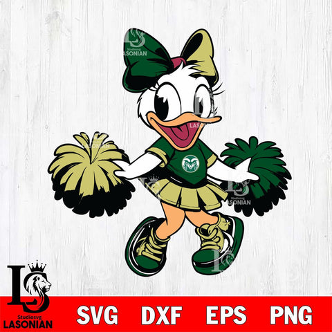 Colorado State Rams Daisy Duck Cheerleader Svg Eps Dxf Png File, NCAA svg, Digital Download, Instant Download