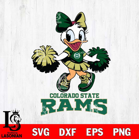 Colorado State Rams Daisy Duck Cheerleader Disney, Svg Eps Dxf Png File, Digital Download