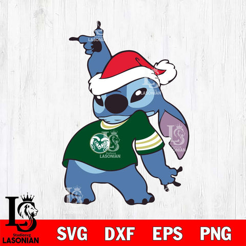 Colorado State Rams Disney Lilo & Stitch Christmas Svg Eps Dxf Png File, Digital Download, Instant Download