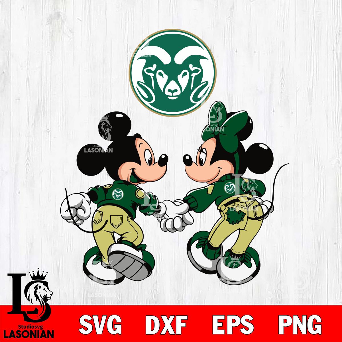 Colorado State Rams Fan Minnie And Mickey Love – lasoniansvg